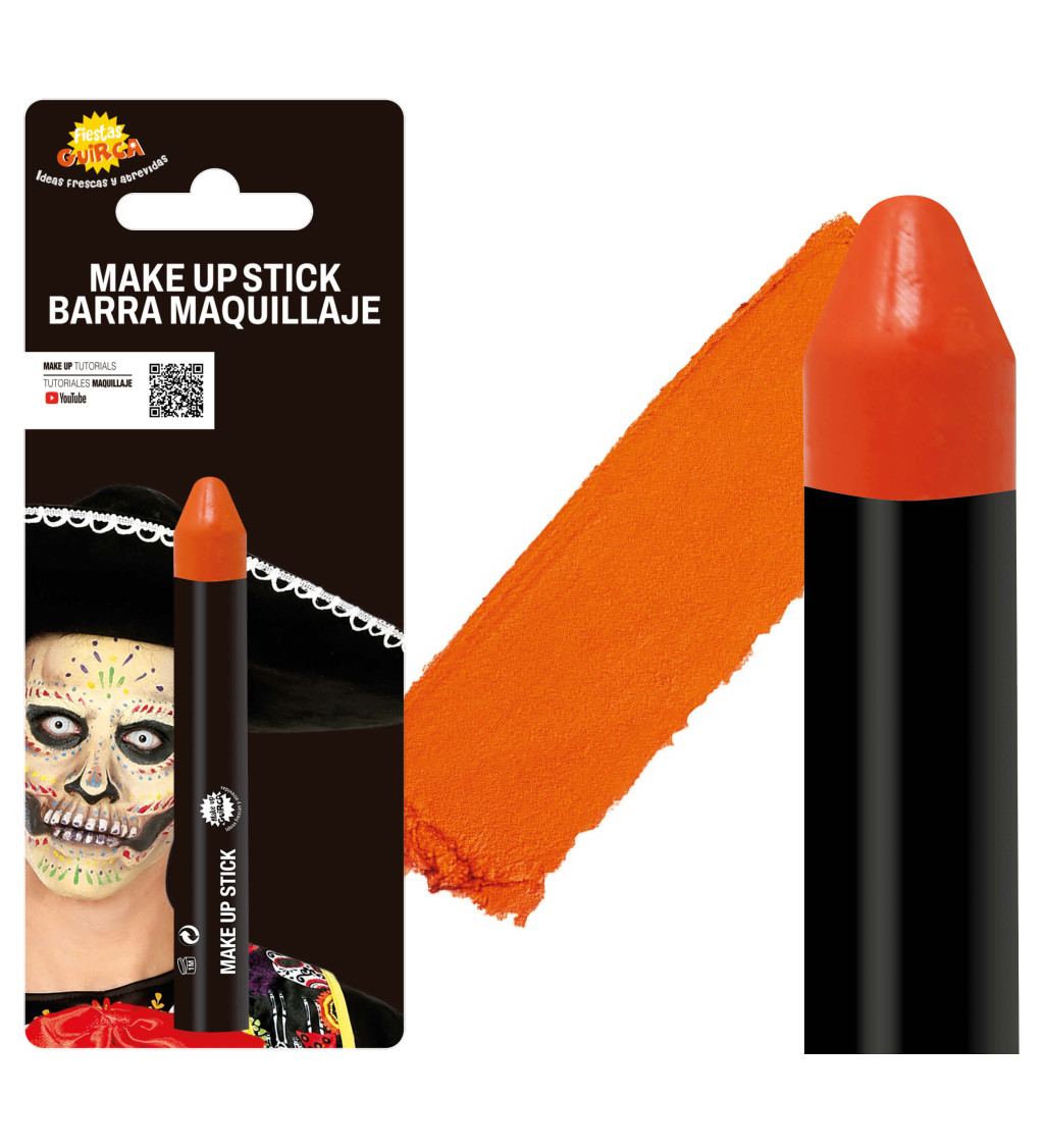 Oranžová barva na obličej