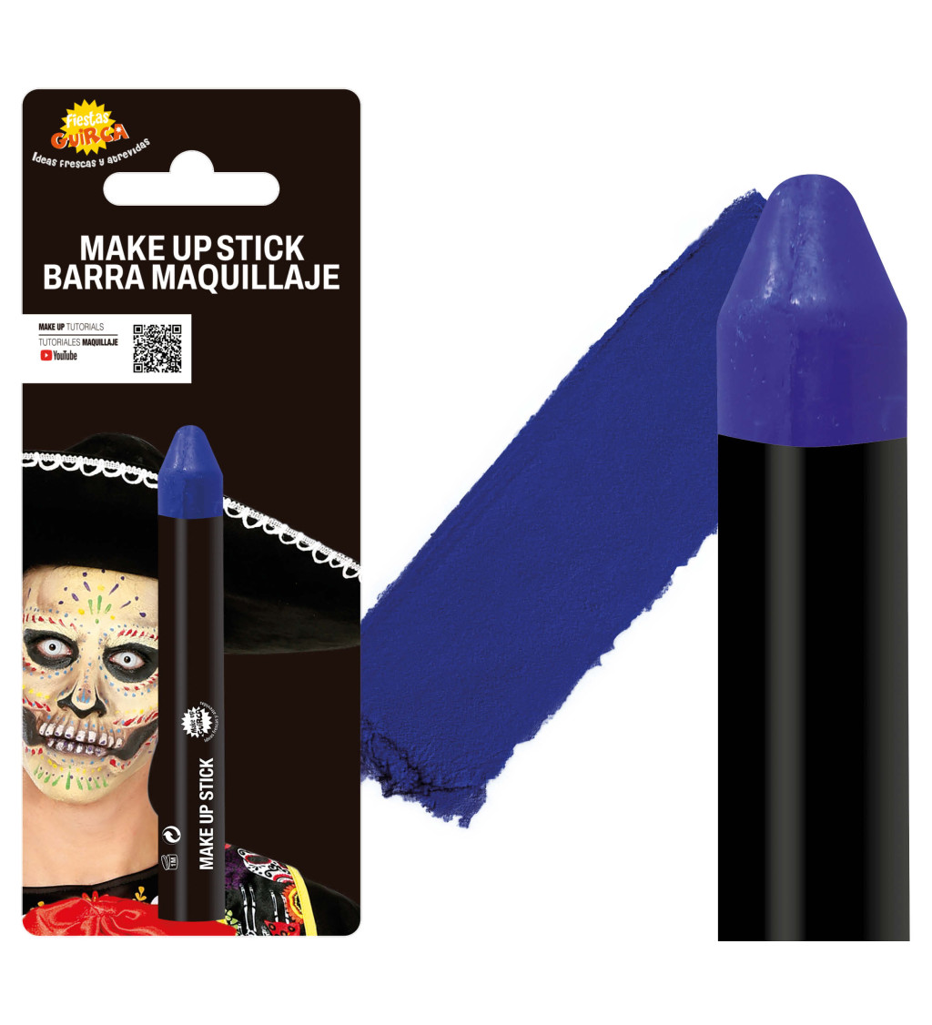 Modrá barva na obličej