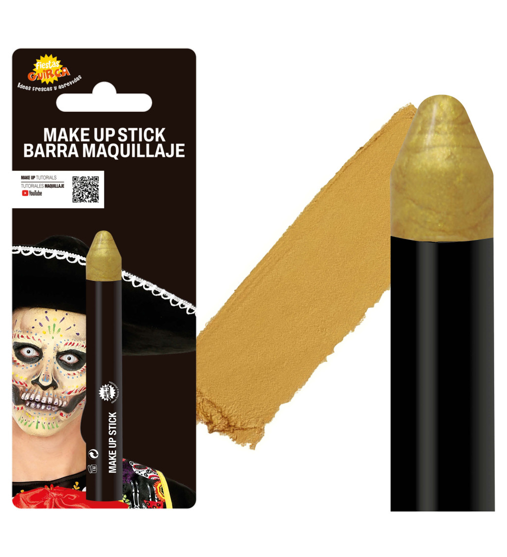 Zlatá barva na obličej