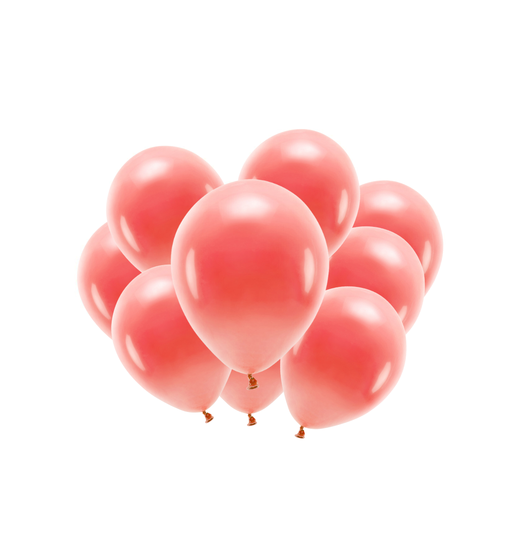 Latexové balónky - eko - pastelově červené