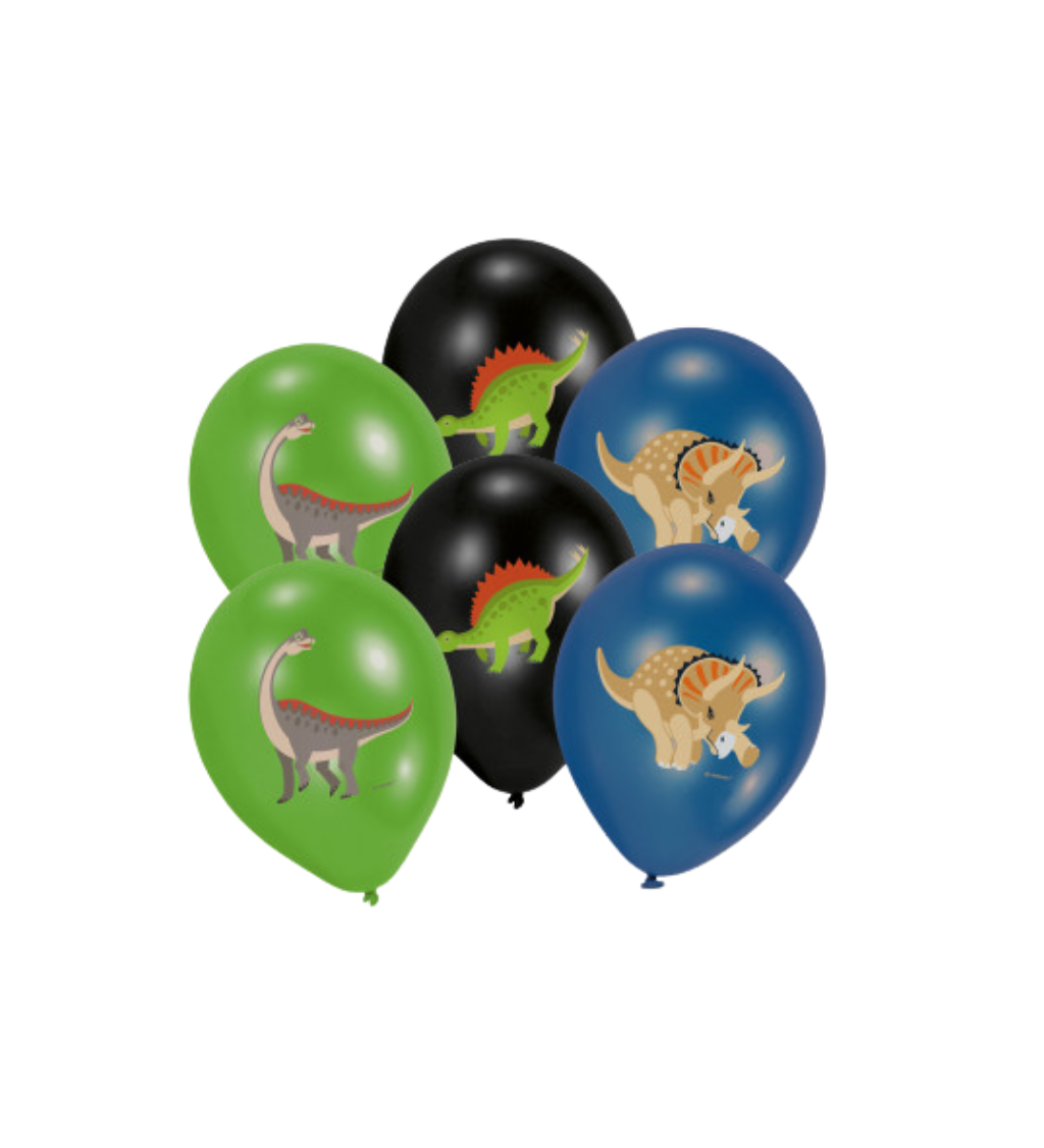 Latexové balónky Šťastný dinosaurus