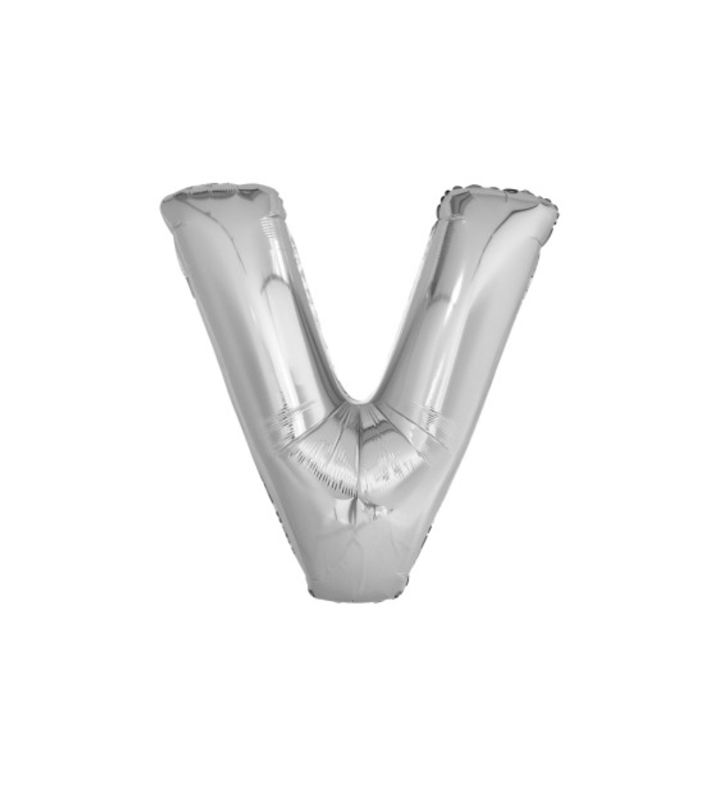 Fóliový balónek - stříbrné  V velké