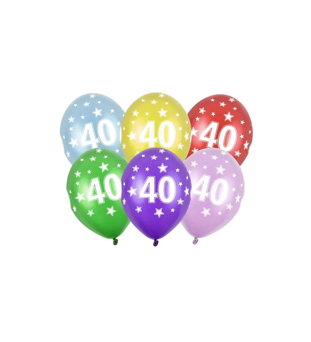 Balonek - číslo 40 - 6 ks