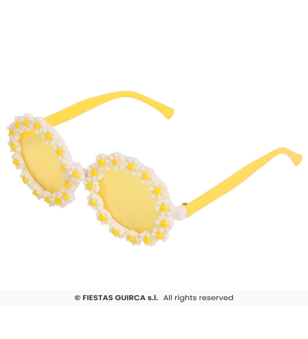 Hippie brýle se sedmikráskami