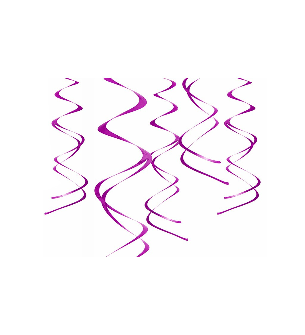 Dekorace - fialové spirály