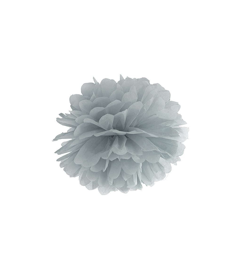 Hedvábná koule - šedá