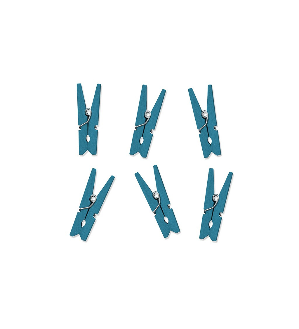 Dekorativní kolíčky modré - 10 ks