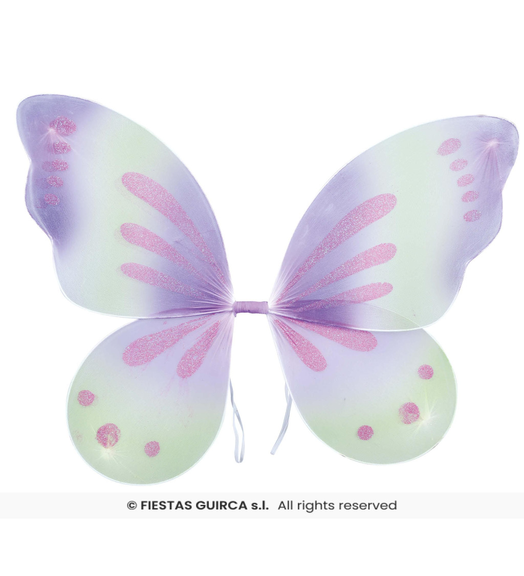 Vílí křídla zeleno - fialové