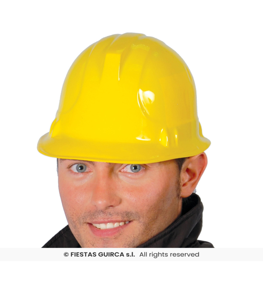 Žlutá pracovní helma