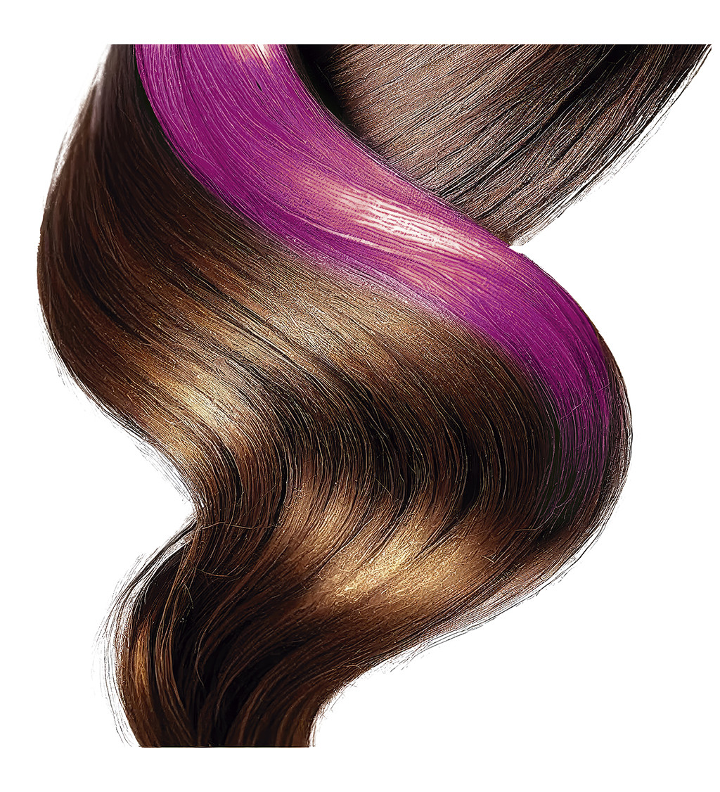 Růžový sprej na vlasy