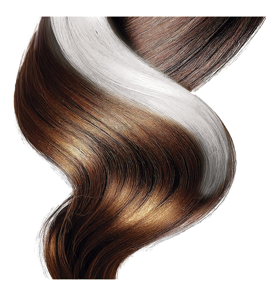 Bílý sprej na vlasy