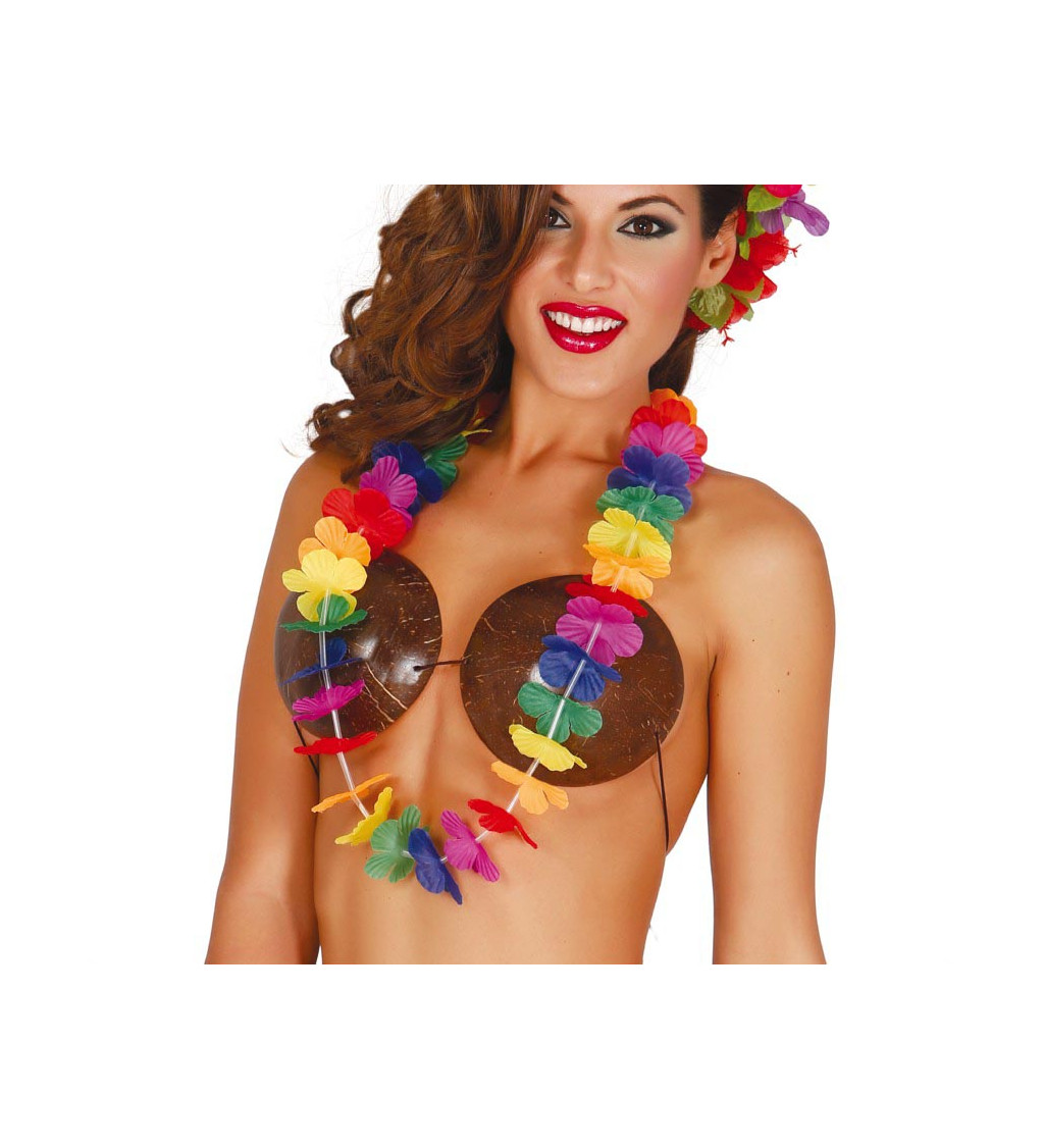 Barevných havajský věnec