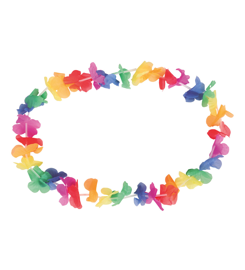 Barevných havajský věnec