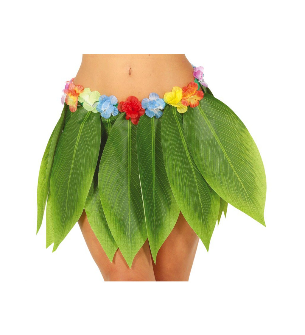 Havajská sukně s listy