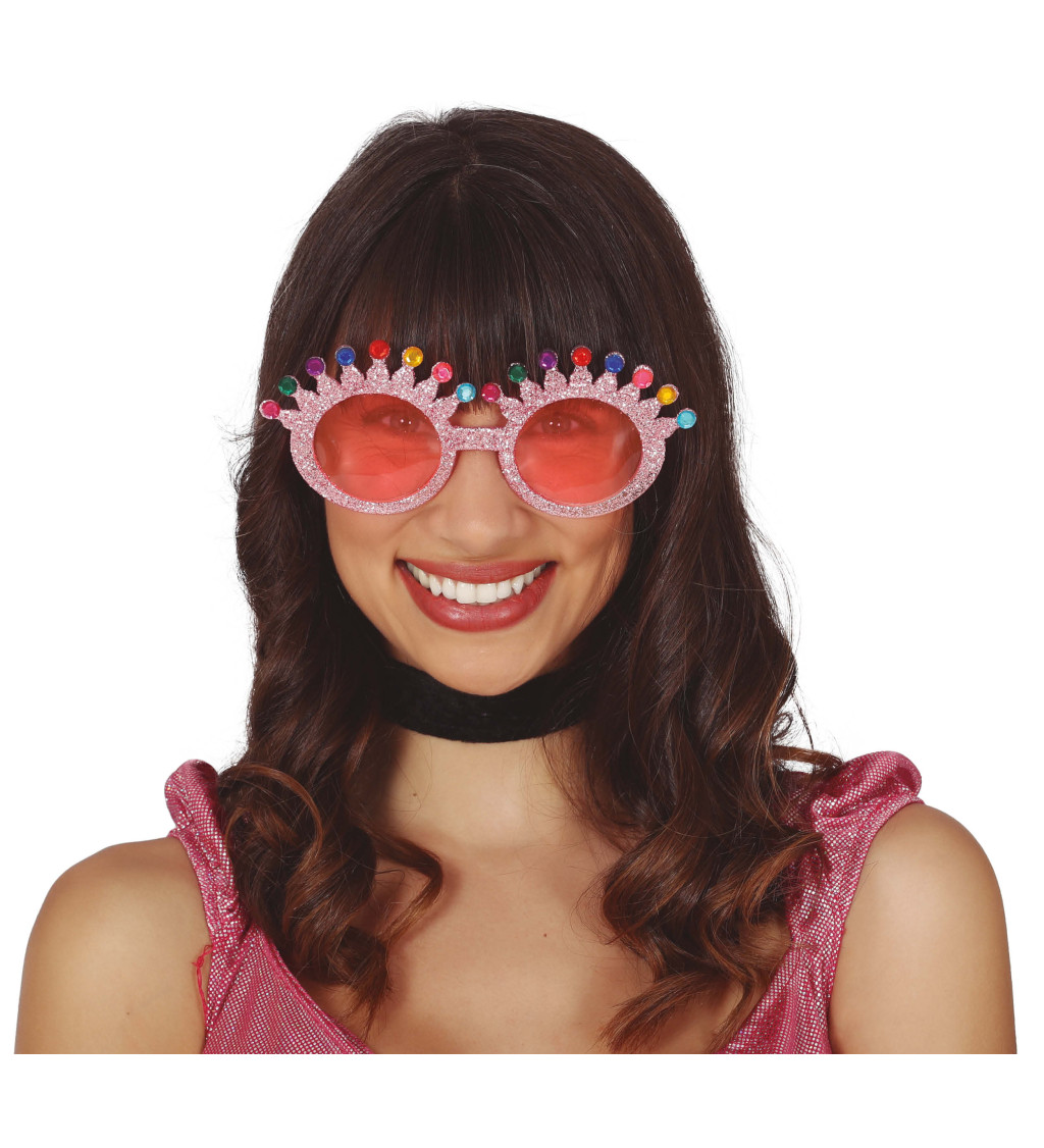 Brýle třpytivé korunky