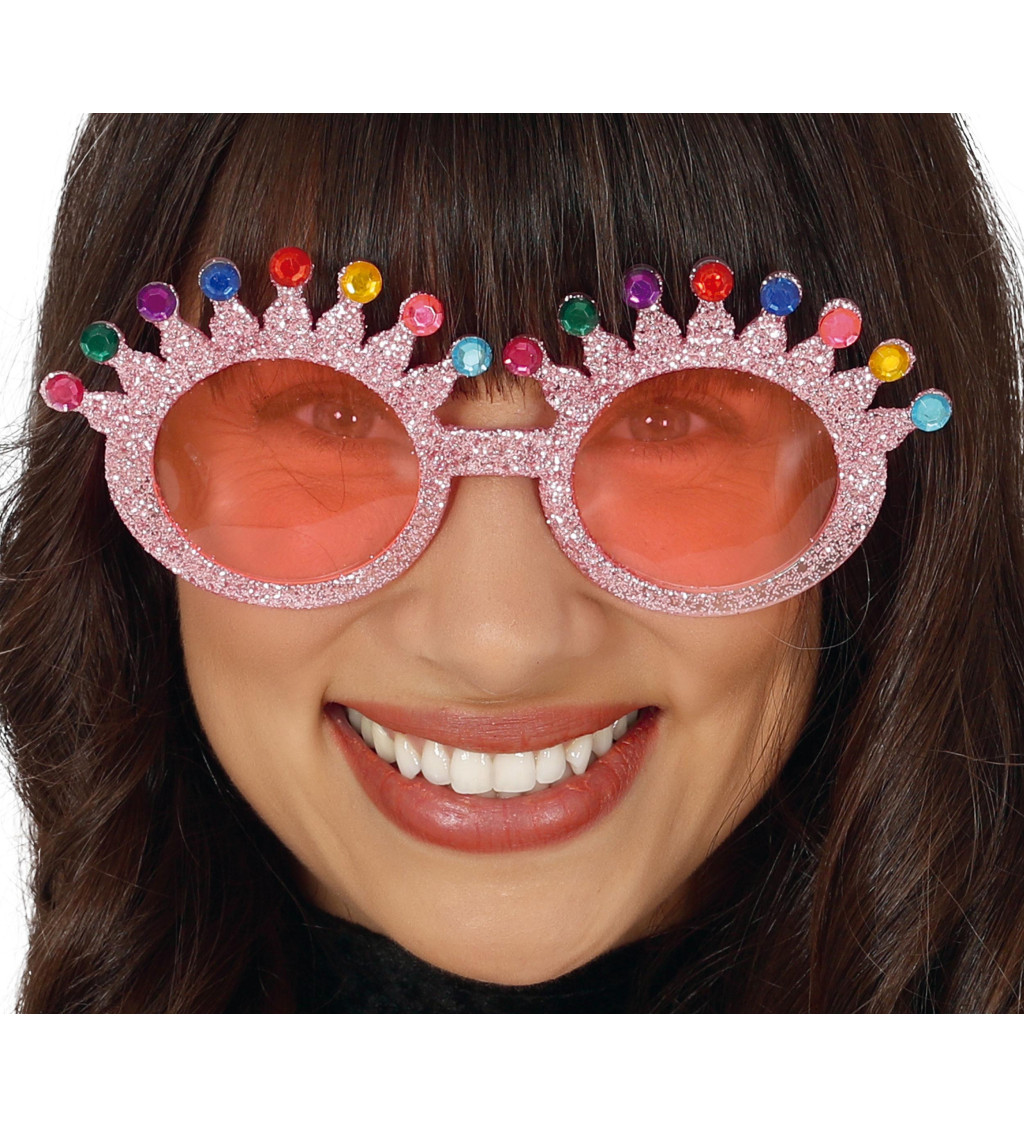 Brýle třpytivé korunky