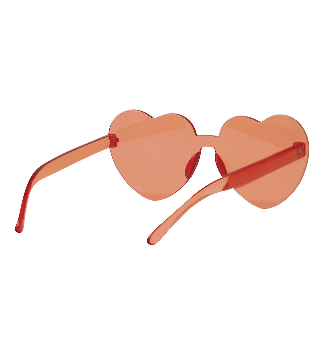 Sluneční brýle s červenými srdíčky