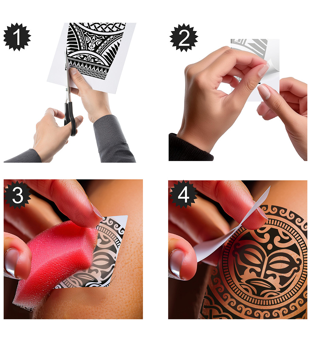 Dočasné tetování - vlny