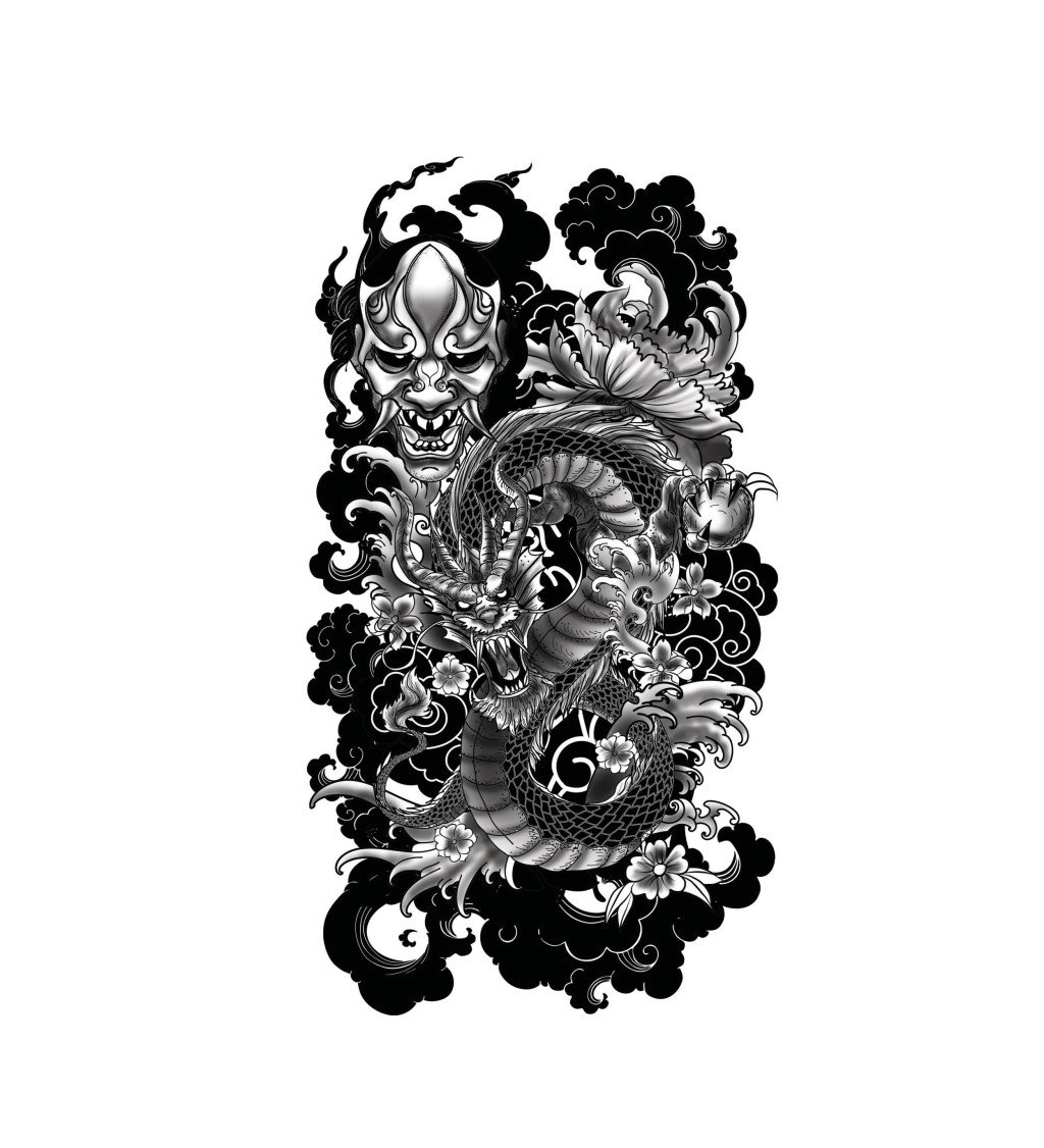 Dočasné tetování - drak