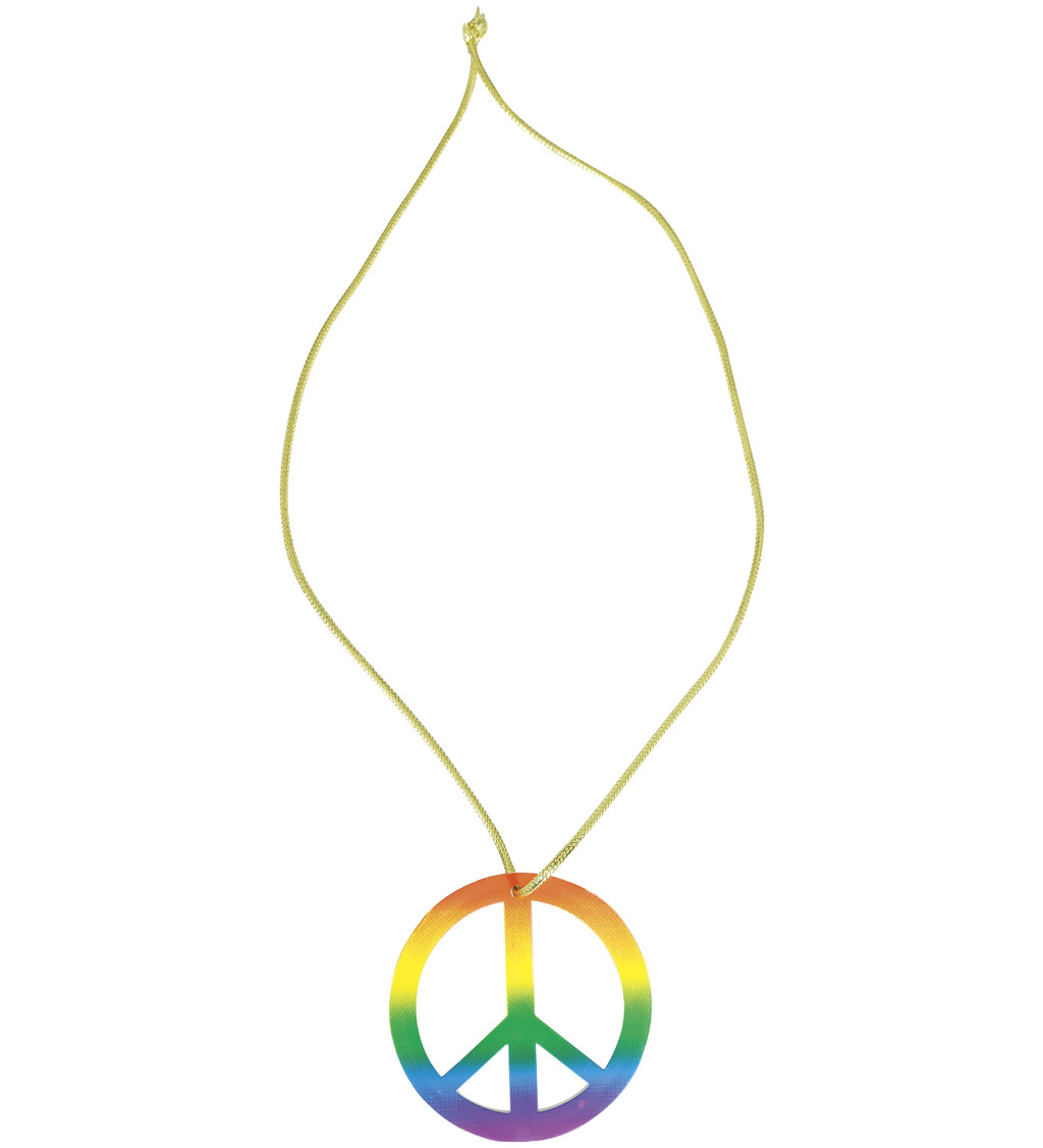Barevný hippie náhrdelník
