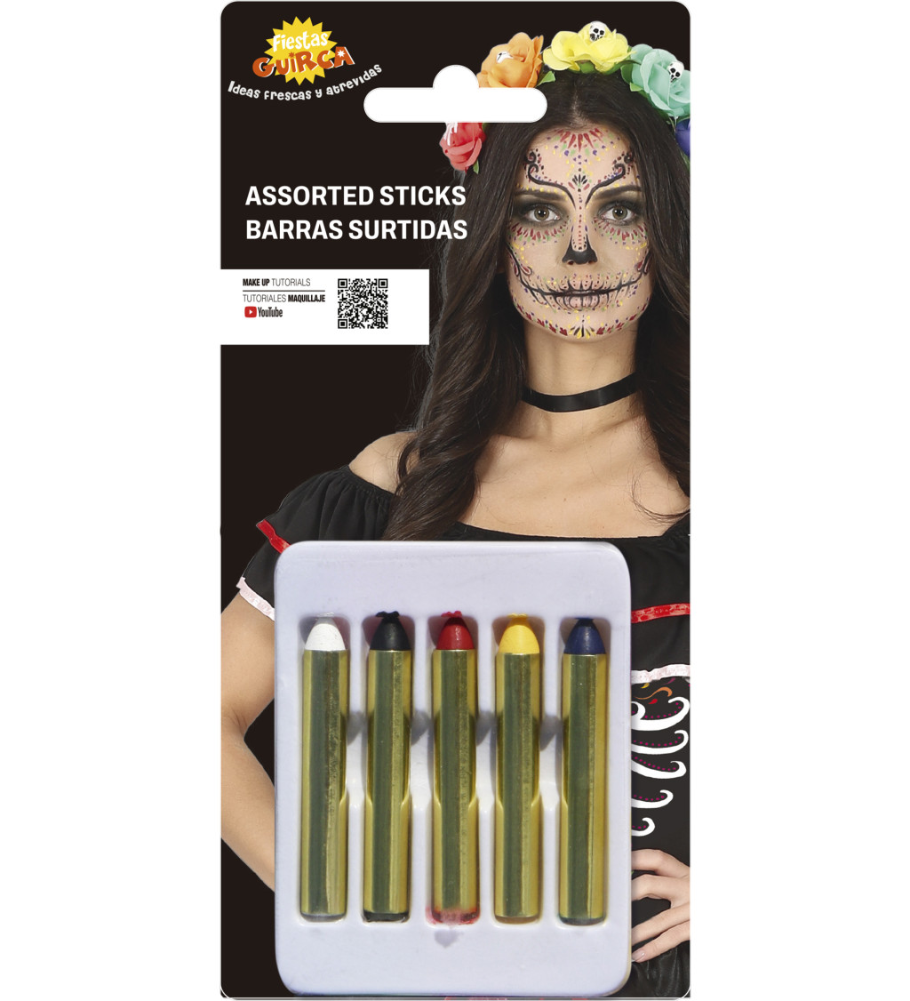 Barevná make-up sada v tužkách