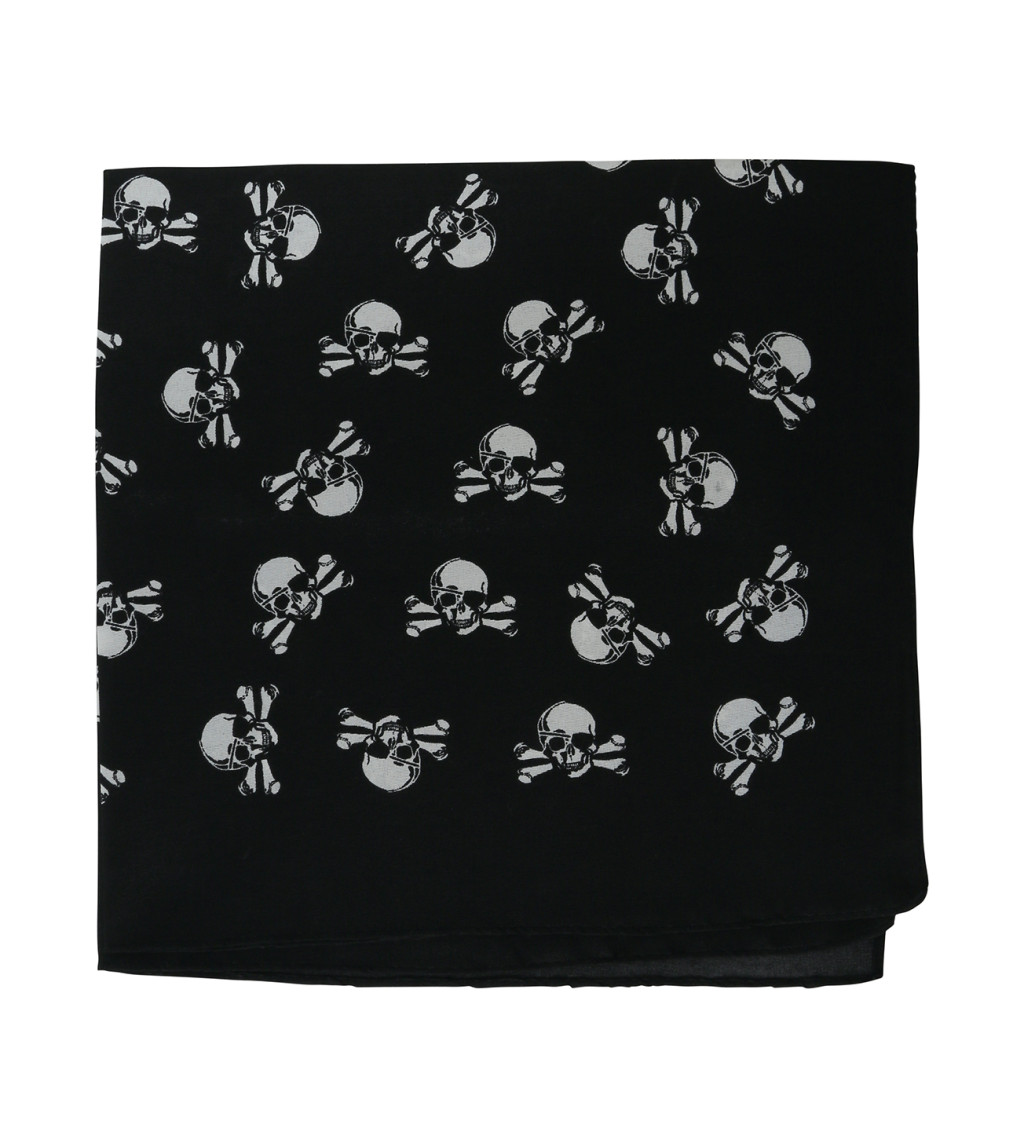 Šátek s lebkami pro piráta
