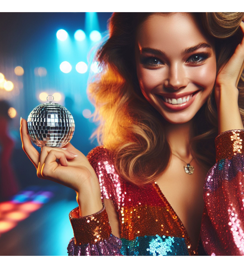 Disco koule stříbrná