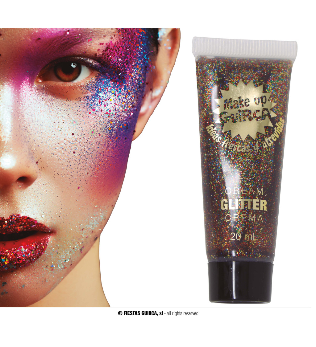 Barevných třpytivý krémový make-up