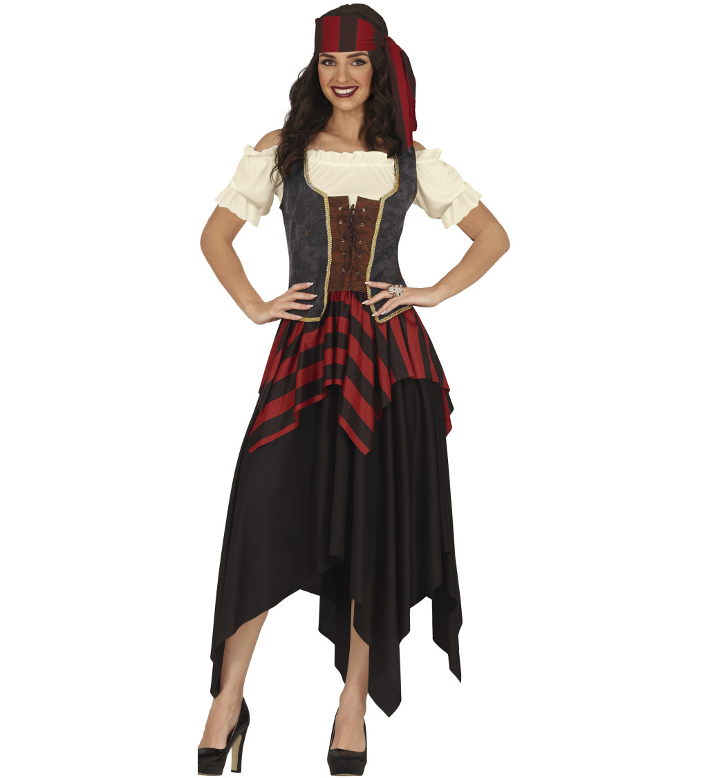 Pirátka s korzetem - dámský kostým
