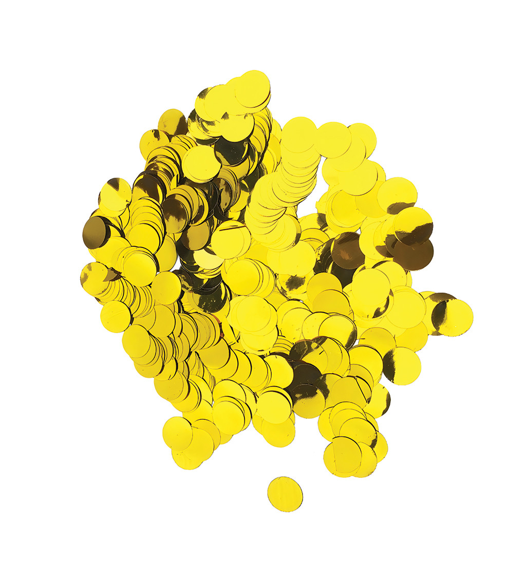 Metalické konfety - Zlaté