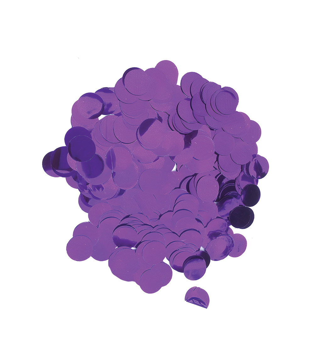 Metalické konfety - Fialové
