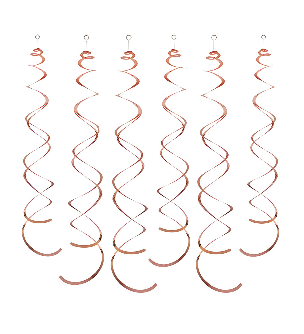 Dekorační spirály - Růžové zlato