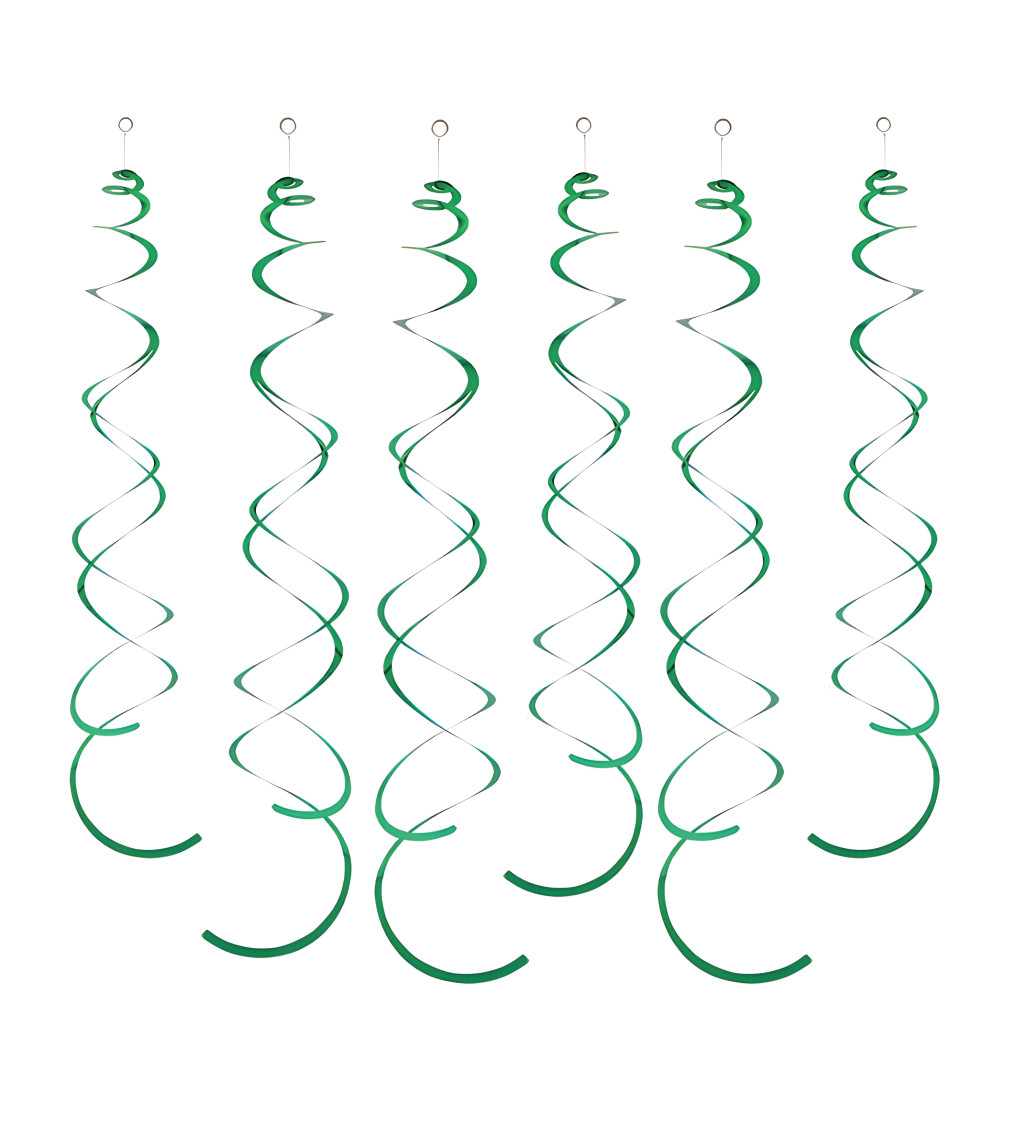 Dekorační spirály - Zelené