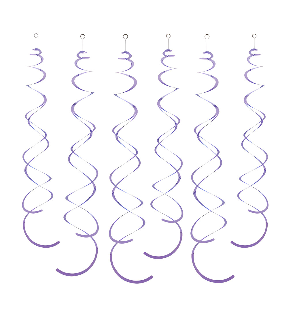 Dekorační spirály - Fialové