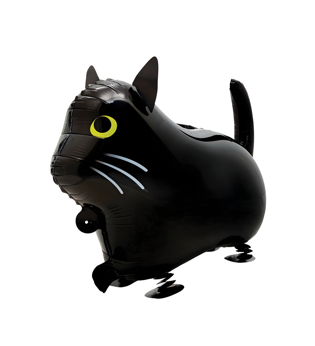 Chodící balónek - Černá kočka