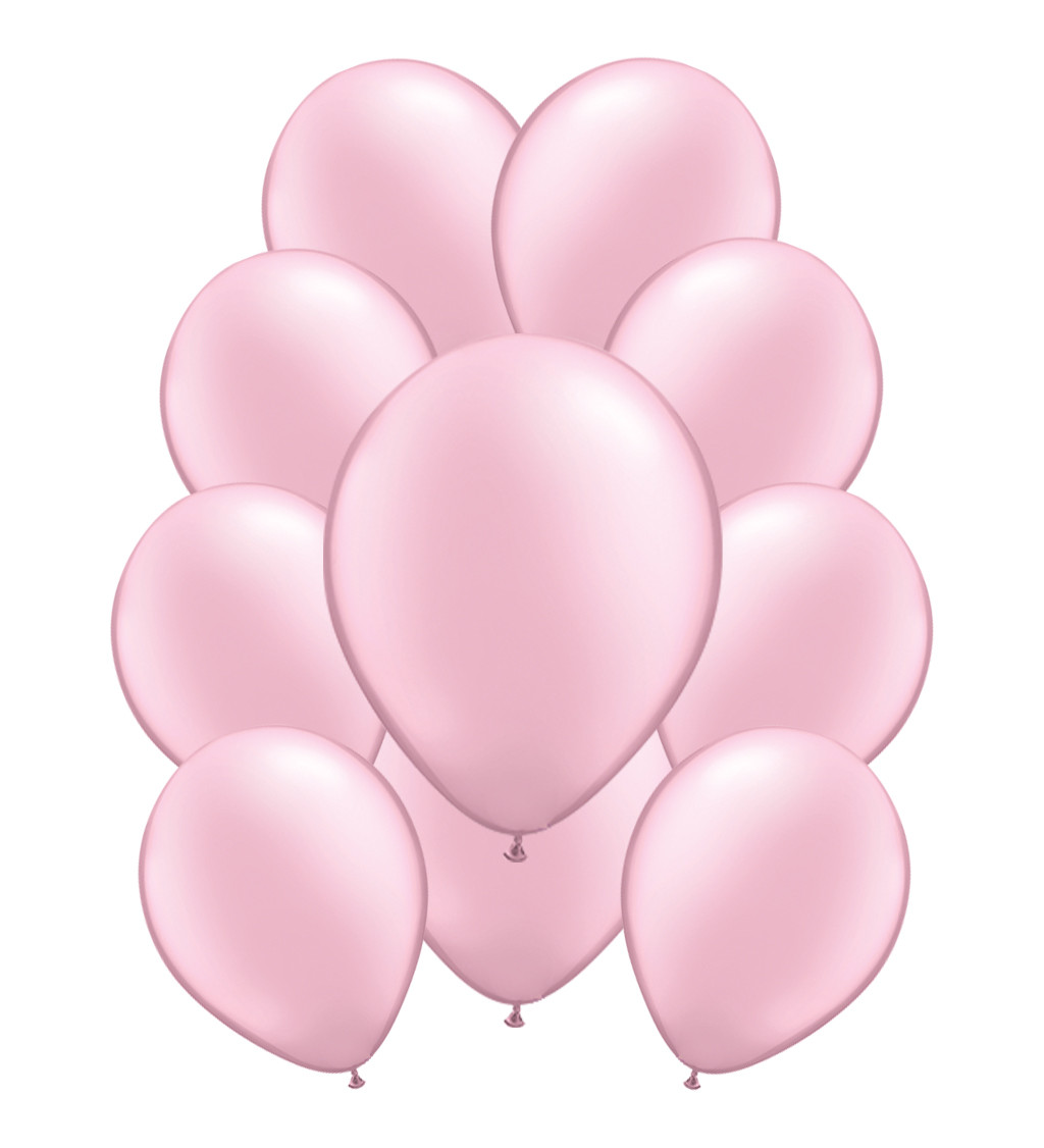 Latexové balónky pastelové - Baby růžové