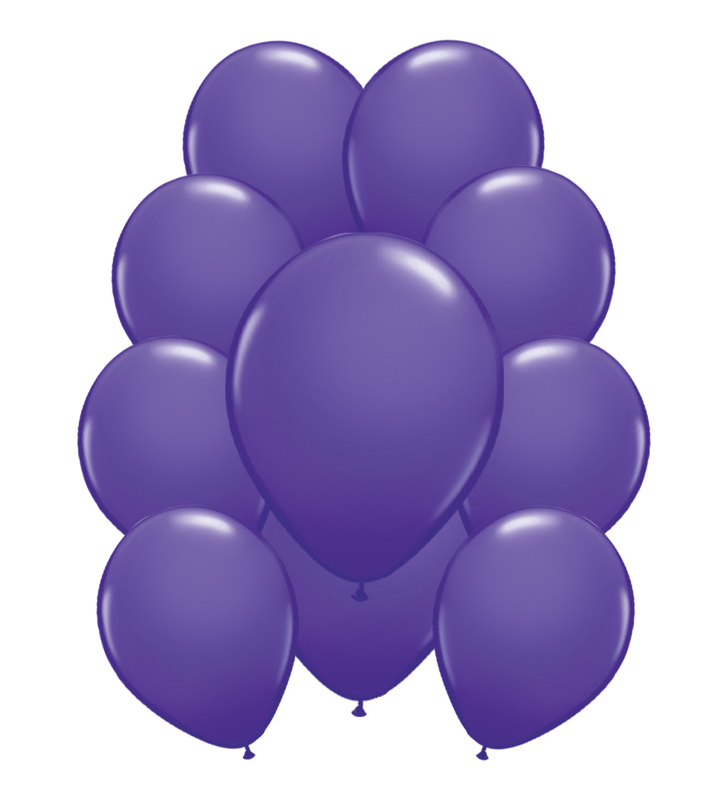 Latexové balónky metalické - Tmavě fialové