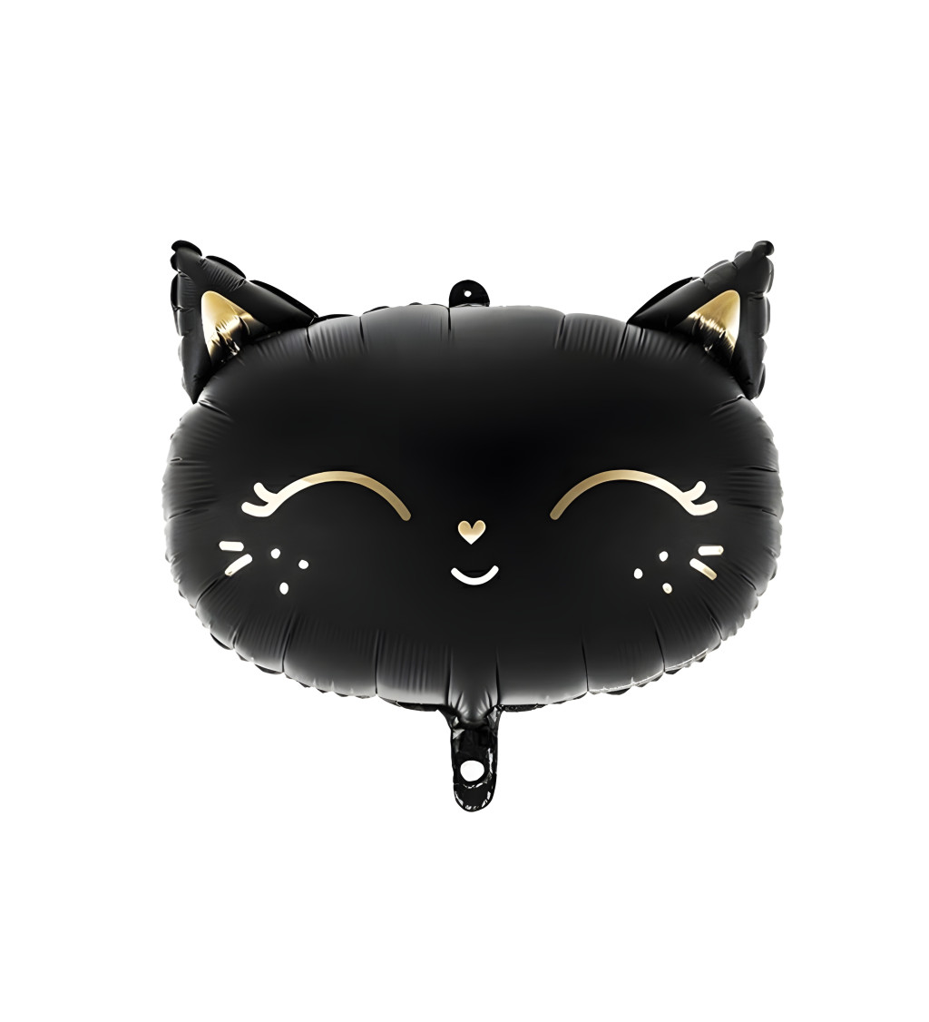 Fóliový balónek - Černá kočička