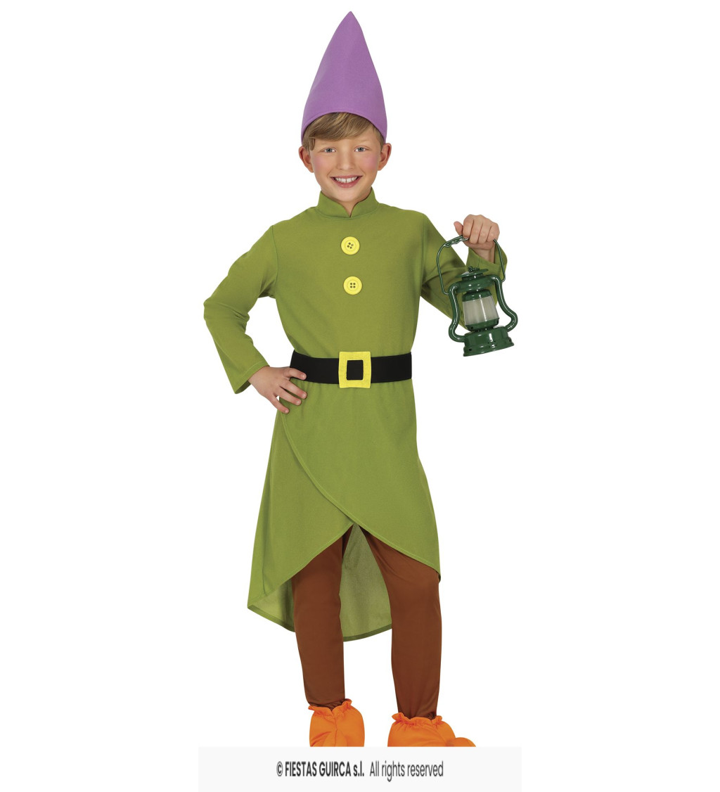 Dětský kostým - Trpaslík, zelený