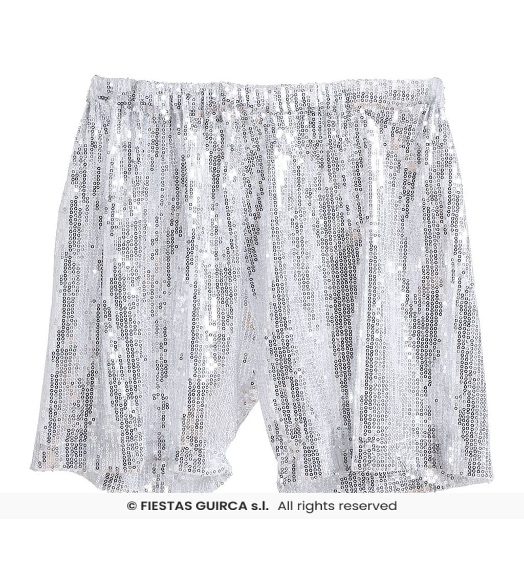 Šortky - stříbrné