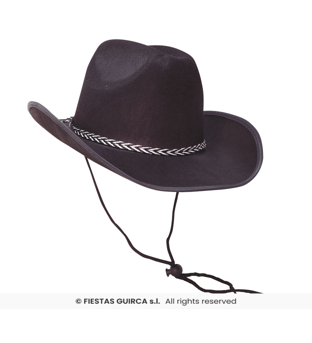 Kovbojský klobouk - černý