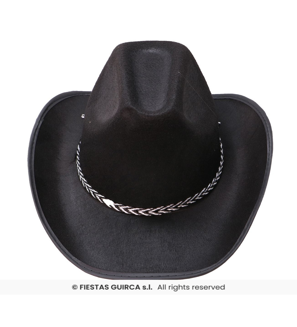 Kovbojský klobouk - černý