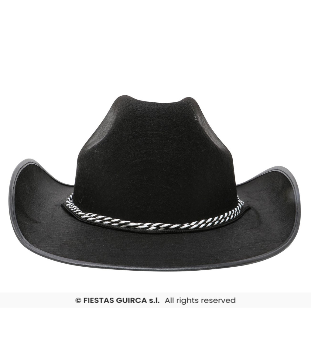 Kovbojský klobouk - černý