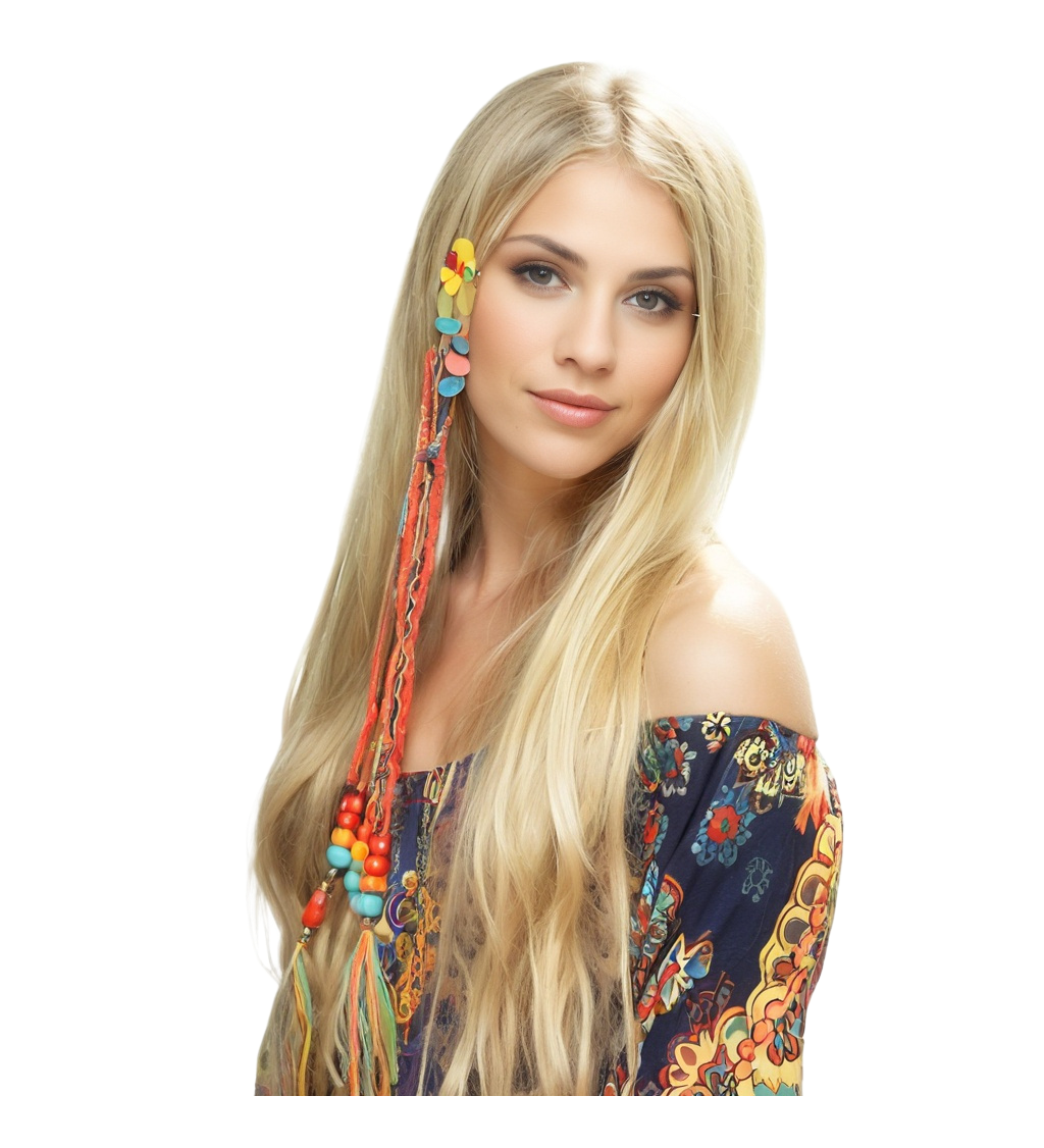 Dámská paruka – hippie 80s