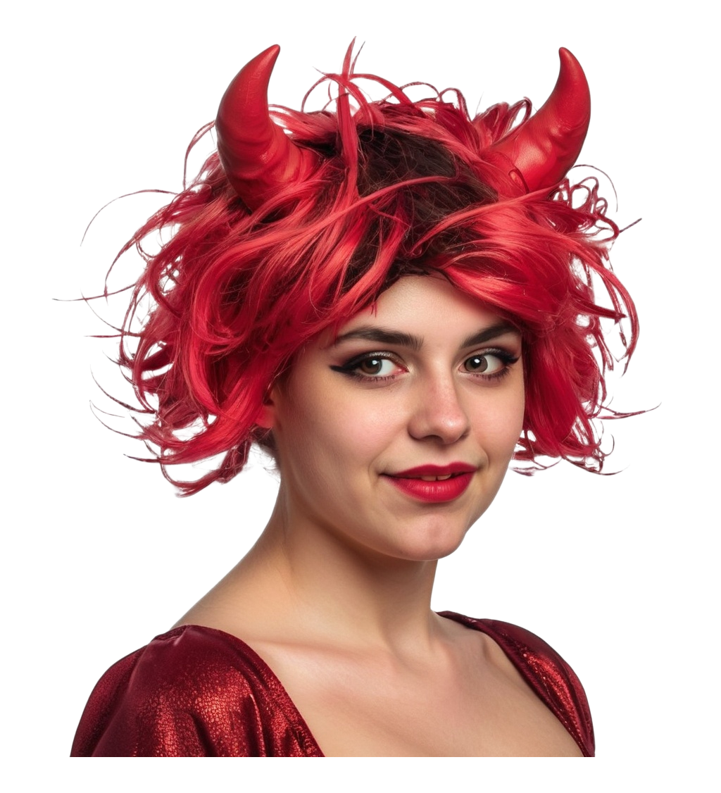 Dámská paruka – svůdná ďáblice