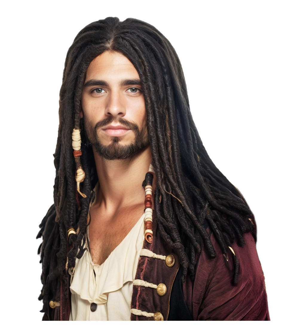 Paruka piráta s dredy