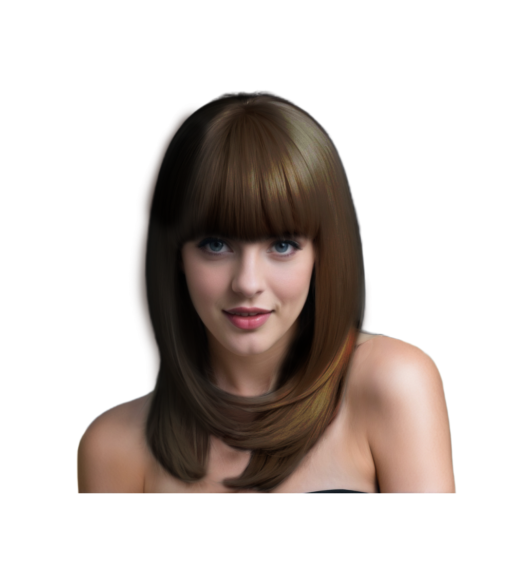 Hnědá dámská paruka Zara