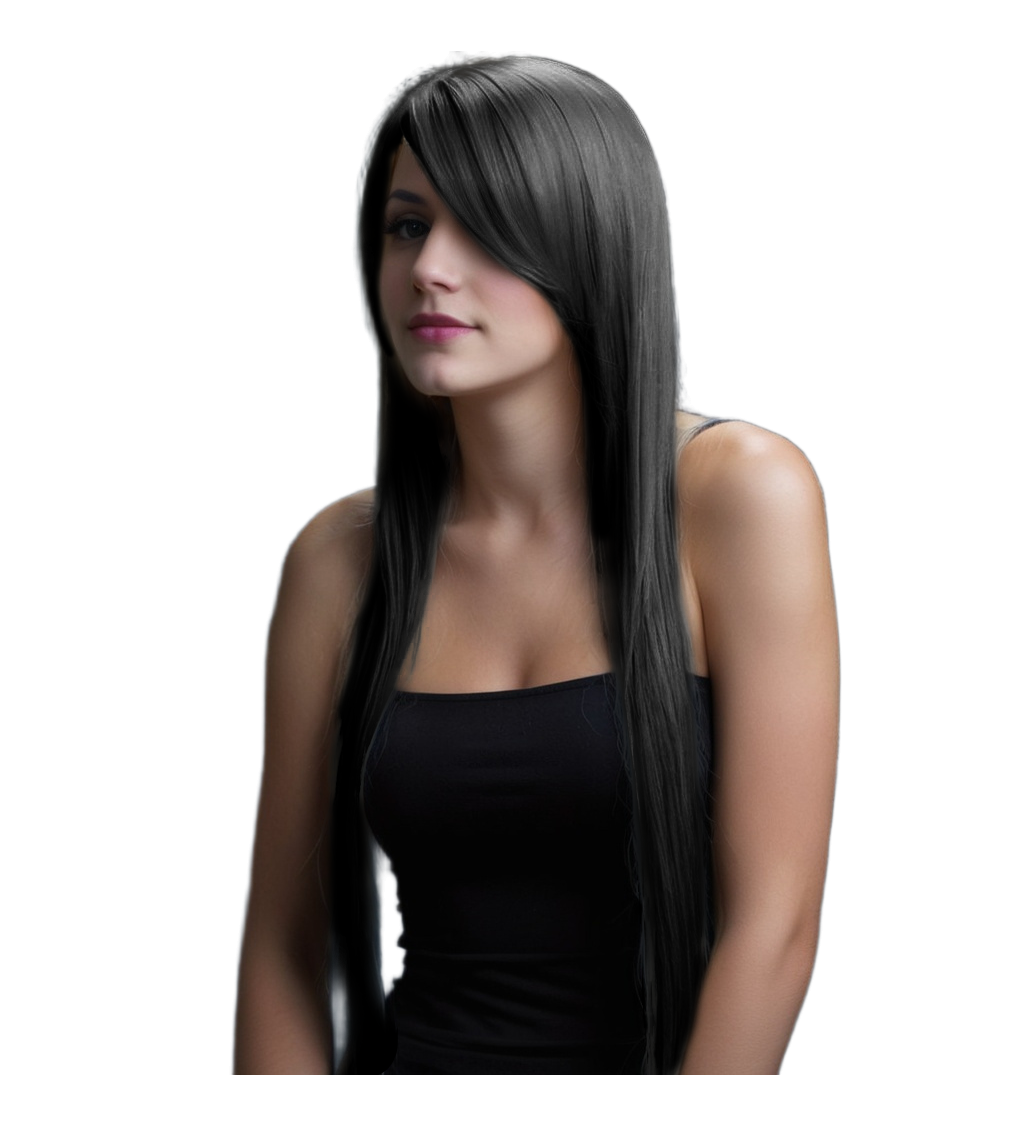 Černá dámská paruka Valeria