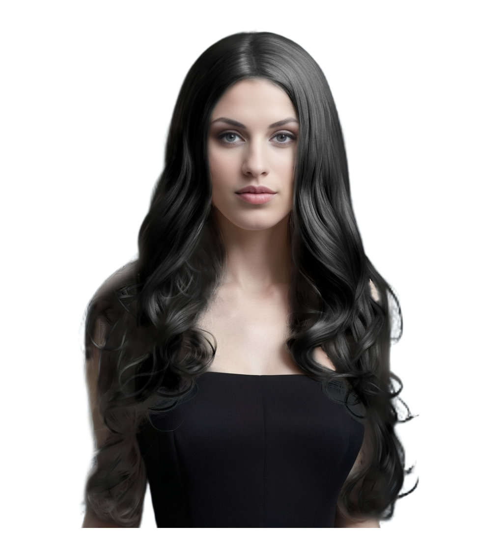 Černá dámská paruka Natali