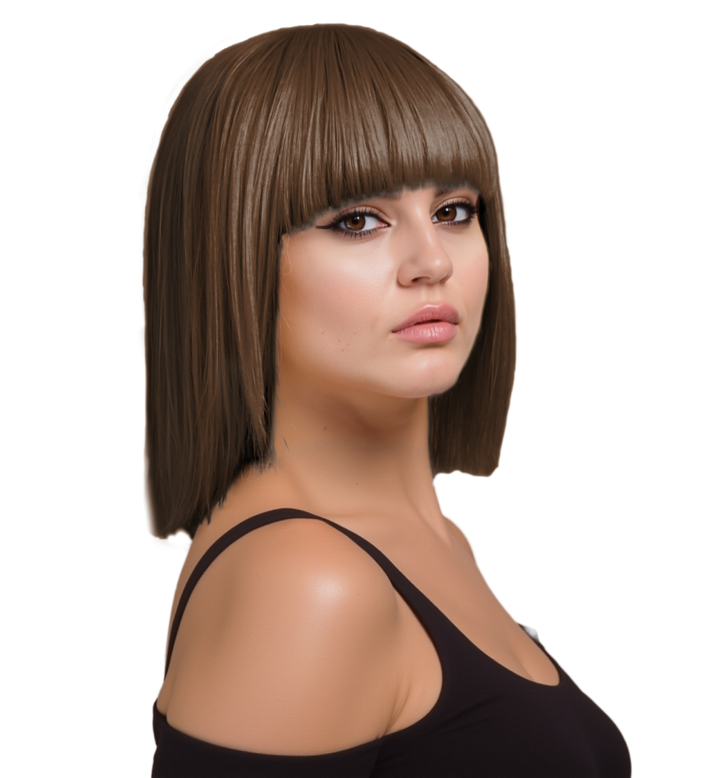 Hnědá dámská paruka Karine